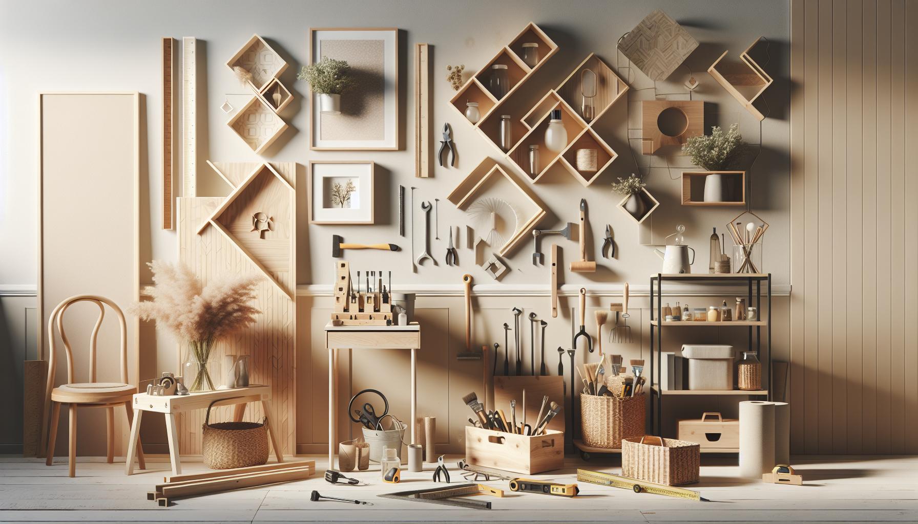 DIY Jewelry Organizer Wall: Display and Declutter With Style 3 Essential Tools and materials for Your DIY Project